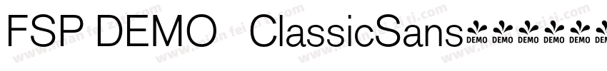 FSP DEMO   ClassicSans字体转换